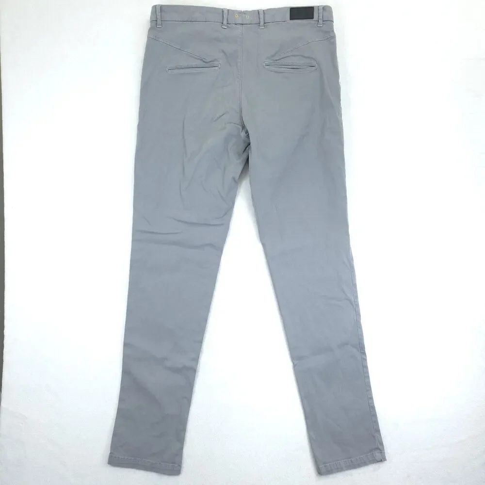 Trussardi Pants Chinos Jeans Men's 52 (Measures 35x33) Gray Casual